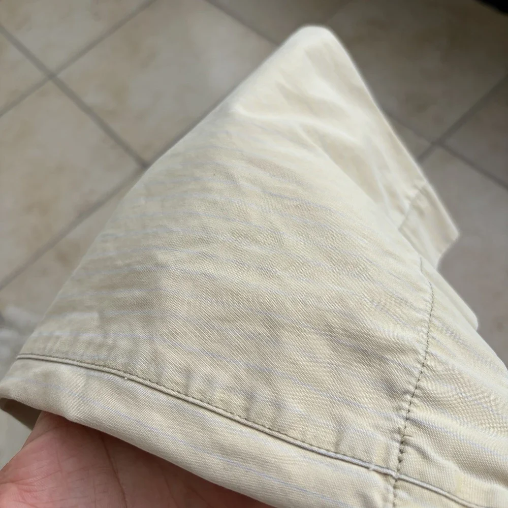 Vintage Banana‎ Republic Pants Mens 31x32 Beige Pinstriped Relaxed Fit Chino Y2K